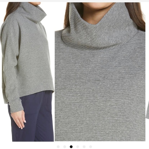 Zella Carey Ridge Funnel Neck Pullover 